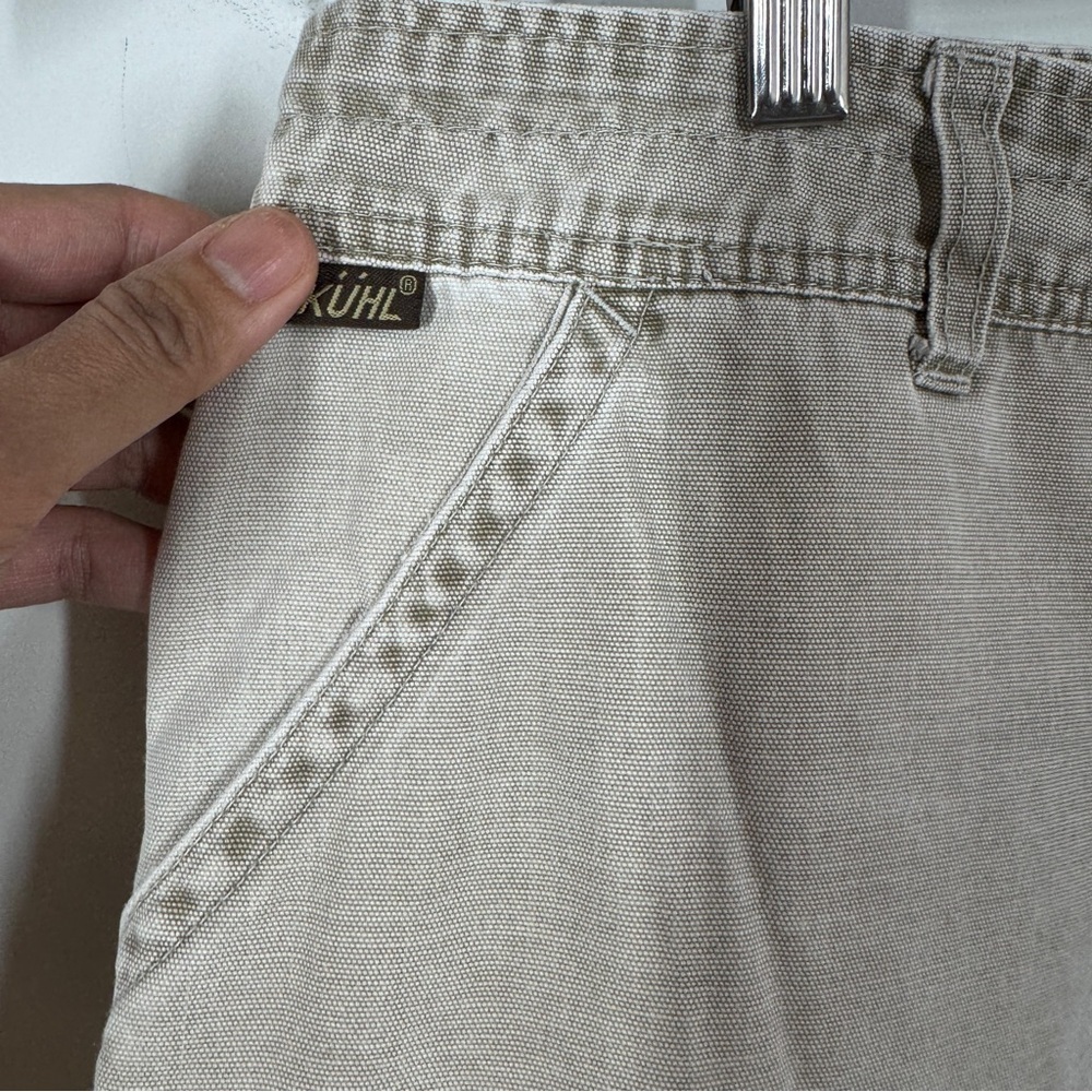 KUHL Khaki Utility Outdoor Pants Size 32x32 Hiking Travel Workwear - Picture 7 of 15